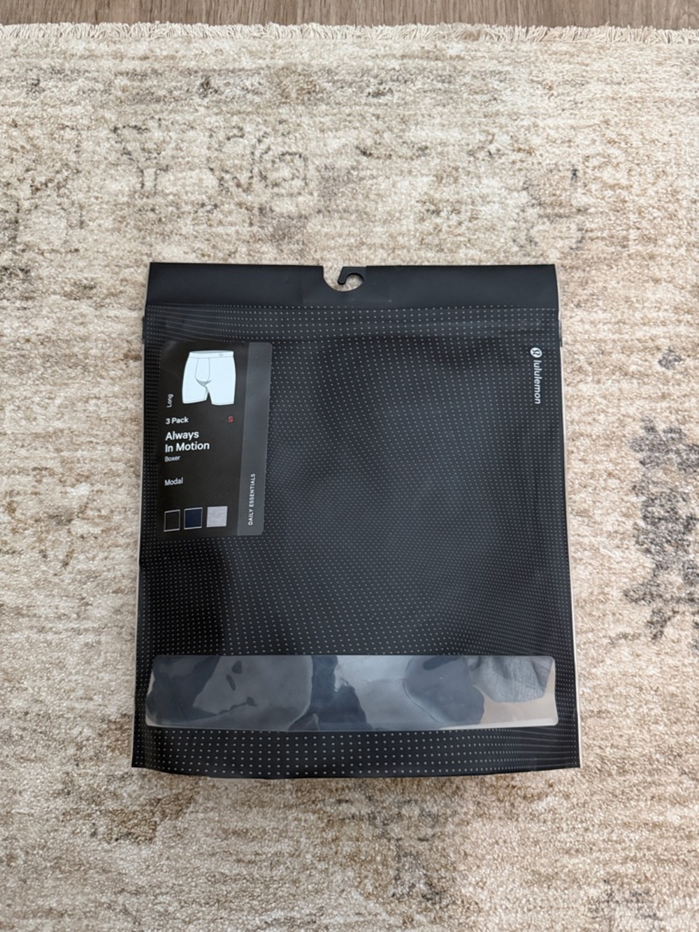 Lululemon men’s always in motion boxer- 3 pack. NWT